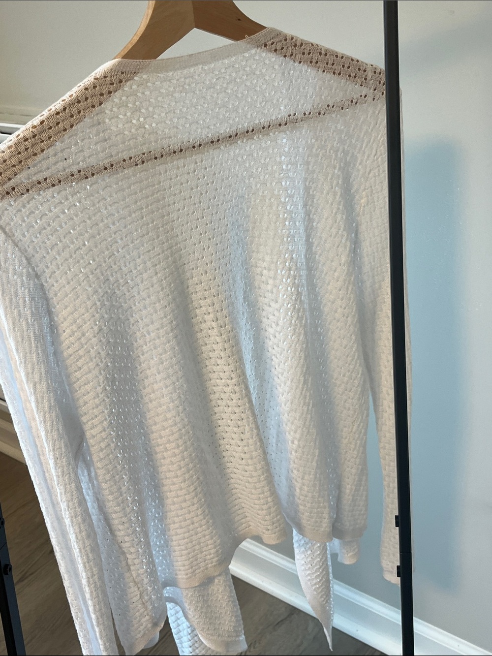 Tahari Lightweight drape open front cardigan - Picture 2 of 3